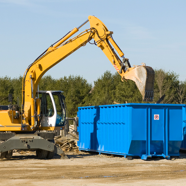 what size residential dumpster rentals are available in Blount Illinois